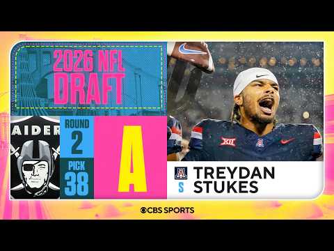Raiders select Treydan Stukes in Second Round, No. 38 overall | 2026 NFL Draft Grades & Reaction