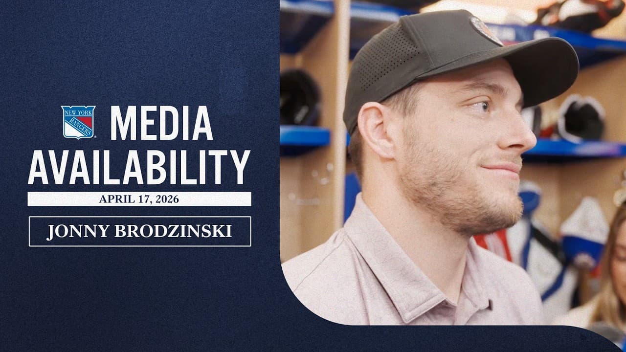NYR 2026 Exit Day: Jonny Brodzinski Media Availability | April 17, 2026