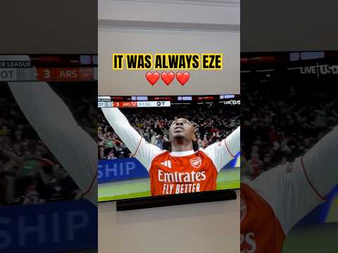 Eberechi Eze makes it Tottenham 1 - 3 Arsenal in North London Derby. #arsenal #tottenham #nld