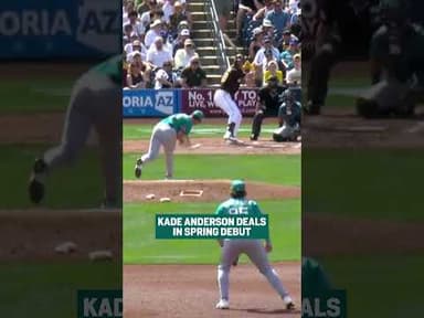 Striking out the side in your Cactus League debut... that'll play.