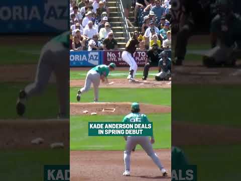 Striking out the side in your Cactus League debut... that'll play.