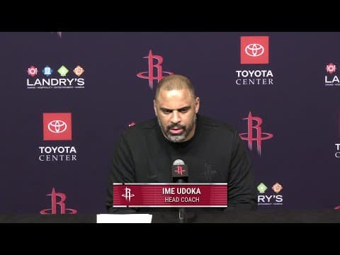Ime Udoka with a Press Conference vs Grizzlies