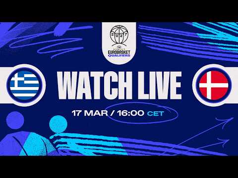 LIVE - Greece v Denmark | FIBA Women's EuroBasket 2027 Qualifiers | First Round