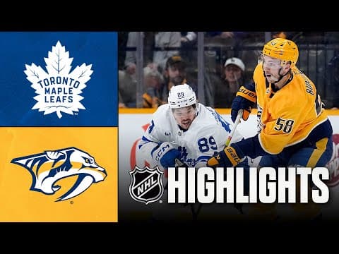 Maple Leafs vs. Predators | NHL Highlights | December 20, 2025
