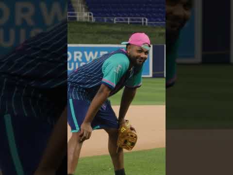 "This is my first time playing softball" 😂 Junior Caminero = the ultimate hype man 🥎