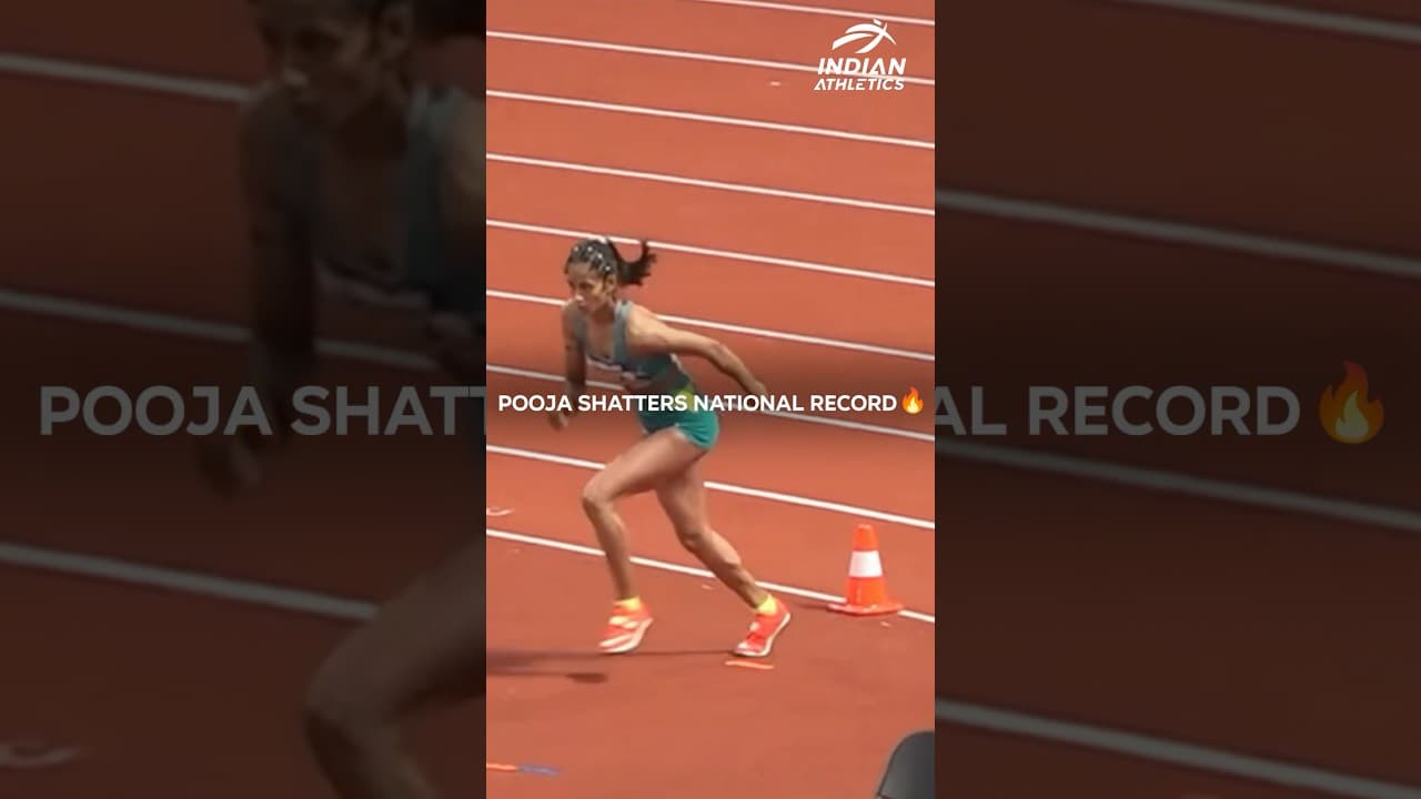Pooja, the Queen of High Jump 👸🔥 | #AsianU20AthleticsChampionships #IndianAthletics #AFI #Shorts