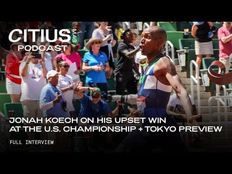 Jonah Koech On The Mindset, Belief To Win The U.S. 1500m Title + Previewing The 1500m In Tokyo