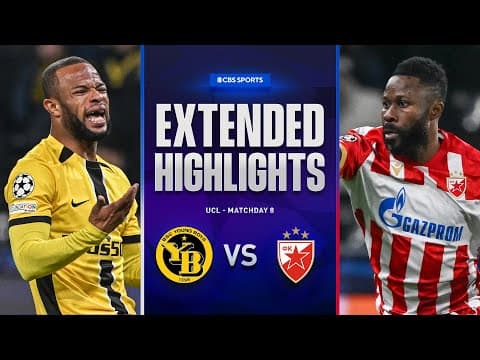 Young Boys vs. Crvena zvezda: Extended Highlights | UCL League Phase MD 8 | CBS Sports Golazo