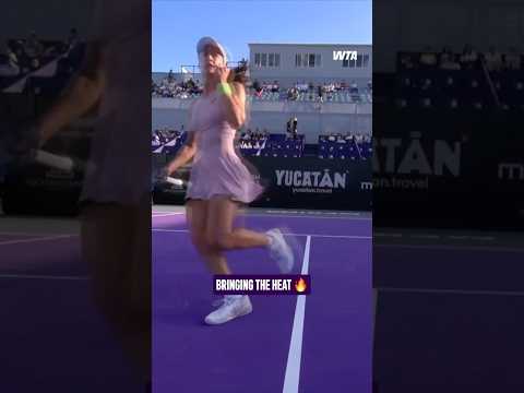 Backhand and volley combo on 🔥 #WTA #MeridaOpen #ZeynepSonmez #volley #tennis