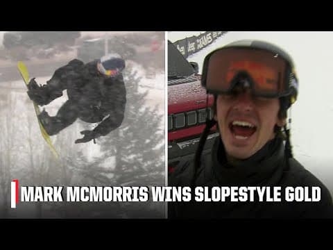 THE CLOSER 🥶 Mark McMorris leaps from 9th to 1st to win Men's Snowboard Slopestyle | 2026 X Games