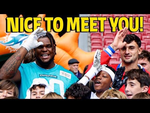 Griezmann, Koke and Pubill greeted Miami Dolphins