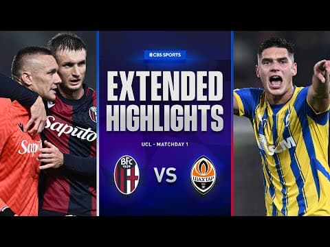 Bologna vs. Shakhtar Donetsk: Extended Highlights | UCL League Phase MD 1 | CBS Sports Golazo