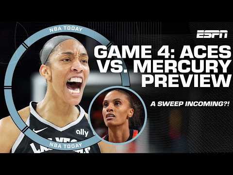 WNBA FINALS GAME 4 PREVIEW 🏀 Will the Aces SWEEP the Mercury? 🧹 | NBA Today