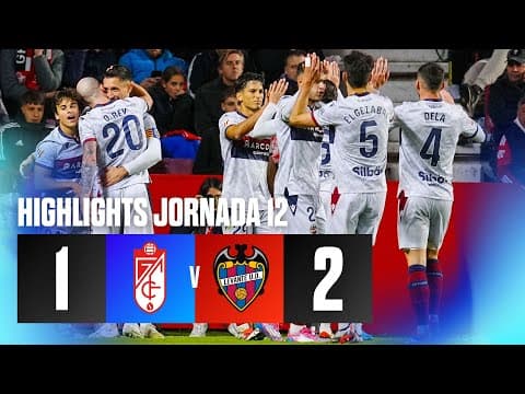 J12 Hightlights del partido Granada CF 1-2 Levante UD | LaLiga Hypermotion 2024/25