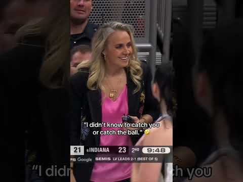 Kelsey Mitchell crashed Becky Hammon’s interview 😭