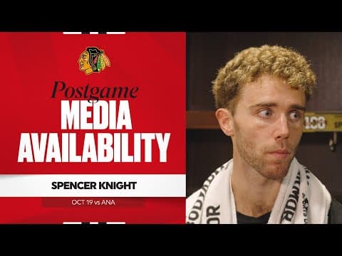 "Take a drink of water and keep going." | Spencer Knight Postgame 10.19.25