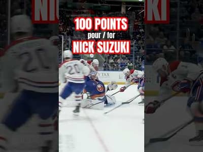 Nick Suzuki's 100th point of the season #NHL #Shorts