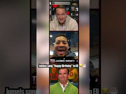 Jameis' birthday present for Eli 😂🎤