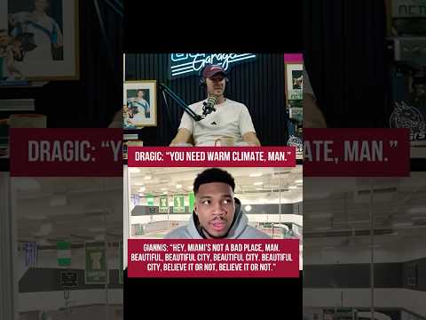 Goran Dragic recruiting Giannis Antetokounmpo to Miami #nba #shorts #fyp￼