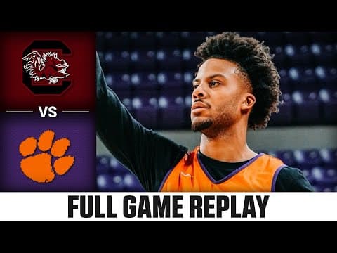 South Carolina vs. Clemson Full Game Replay | 2025-26 ACC Men's Basketball