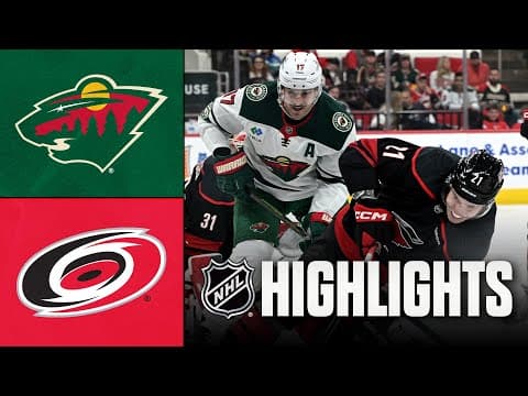 NHL Highlights | Wild vs. Hurricanes | November 06, 2025