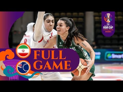 Iran 🇮🇷 vs. Cook Islands 🇨🇰 | Full Game | FIBA #AsiaCupWomen 2025  - Division B