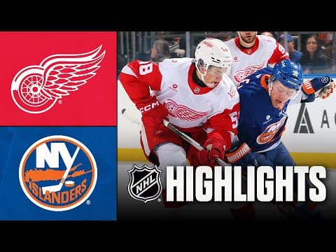 NHL Highlights | Red Wings vs. Islanders | October 23, 2025