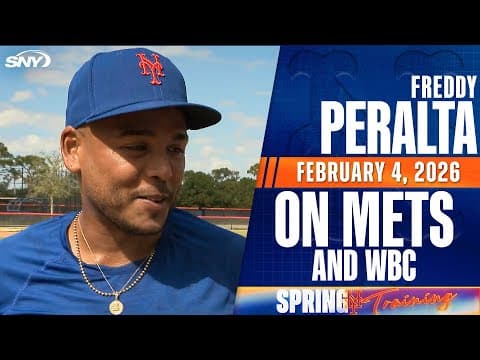Mets starter Freddy Peralta on meeting new teammates, skipping WBC