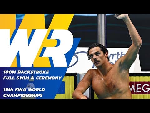 Epic World Record & Medal Ceremony | Men’s 100m Backstroke | FINA 2023