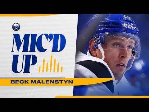 "Rock 'Em, Sock 'Em" | Beck Malenstyn Mic'd Up At Practice | Buffalo Sabres