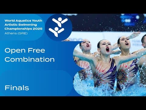 World Aquatics Youth 2025 | Open Free Combination Finals Showdown
