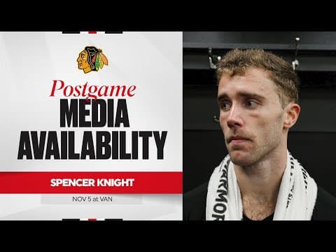 "A good road win." | Spencer Knight Postgame 11.5.25
