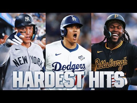 The HARDEST-HIT BALL of the Statcast era came in the 2025 season! 🔥 (MLB's hardest hits of 2025)