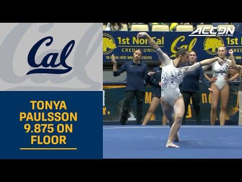 Cal's Tonya Paulsson Takes 1st On  Floor With 9.875 | 2026 ACC Gymnastics