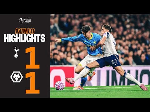 Last minute heartbreak | Tottenham Hotspur 1-1 Wolves | Extended Highlights
