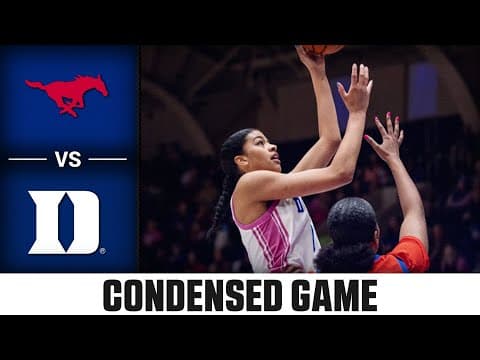 SMU vs. Duke Condensed Game | 2025-26 ACC Women's Basketball