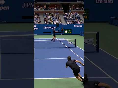 Djokovic with the PERFECT serve and volley! 😮‍💨