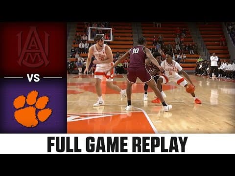 Alabama A&M  vs. Clemson Full Match Replay | 2025 ACC Men's Basketball
