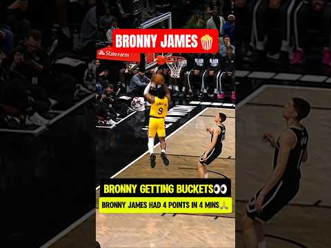 Bronny had nets fans going WILD😭