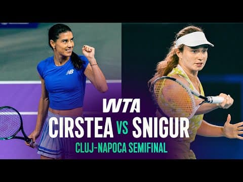 Sorana Cirstea vs. Daria Snigur | 2026 Abu Dhabi Semifinal | WTA Match Highlights