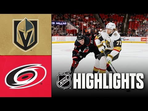 NHL Highlights | Golden Knights vs. Hurricanes | October 28, 2025