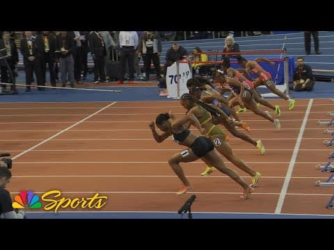 Dina Asher-Smith edges out Jacious Sears in women’s 60m at 2026 Millrose Games | NBC Sports