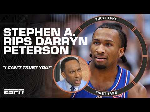 Perk says Darryn Peterson's behavior is alarming 🚨 'He's getting advice from somewhere' | First Take