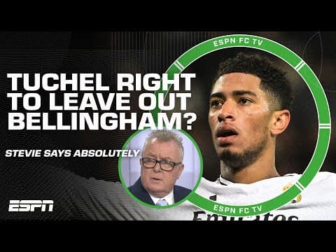 Jude Bellingham left OFF England squad 🗣️ 'Tuchel's doing the RIGHT THING' - Steve Nicol | ESPN FC