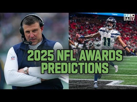 2025 NFL Award Predictions | Maye vs. Stafford, Coach of the Year Toss Up and more! | NFL DAILY