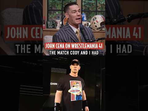 John Cena on his polarizing WrestleMania 41 match with Cody Rhodes.