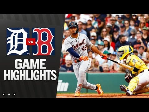 Tigers vs. Red Sox Game Highlights (9/27/25) | MLB Highlights