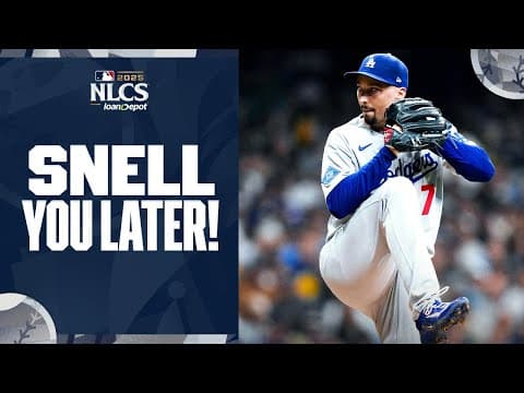 EIGHT innings of one-hit ball from Blake Snell! 😳 (10 strikeouts marks new Postseason career-high!)