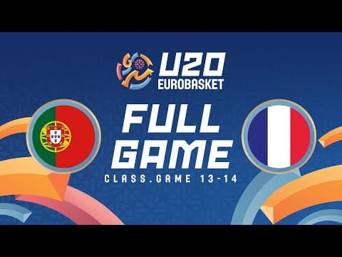 LIVE - Portugal v France | FIBA U20 Women's EuroBasket 2025 | Class. Game 13-14