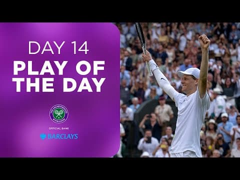 Jannik Sinner's STUNNING set point | Play of the Day presented by Barclays